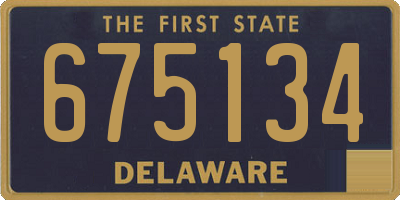 DE license plate 675134