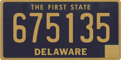 DE license plate 675135