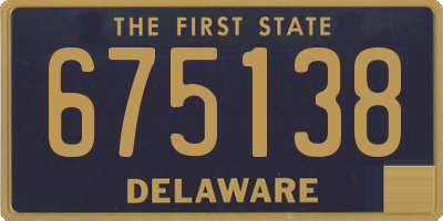 DE license plate 675138