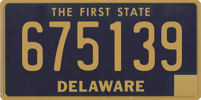 DE license plate 675139