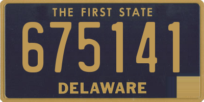 DE license plate 675141
