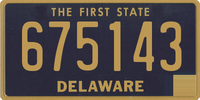 DE license plate 675143
