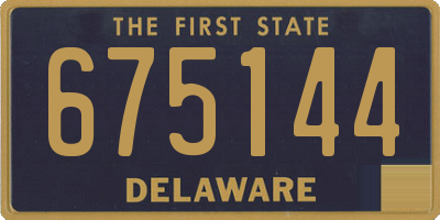 DE license plate 675144