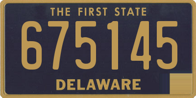 DE license plate 675145