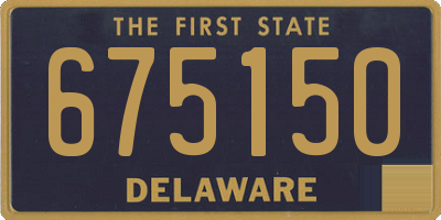 DE license plate 675150