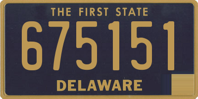 DE license plate 675151
