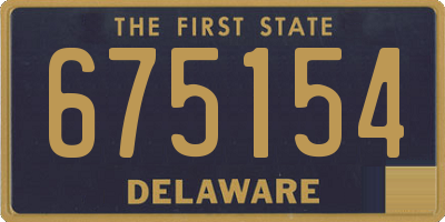 DE license plate 675154