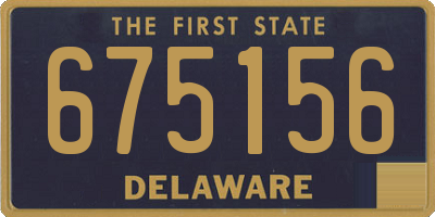 DE license plate 675156