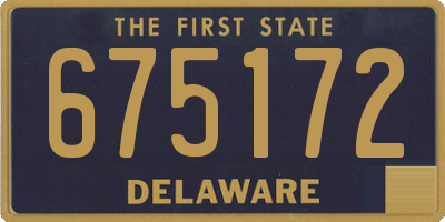 DE license plate 675172