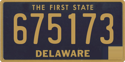 DE license plate 675173