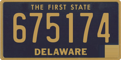 DE license plate 675174