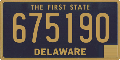 DE license plate 675190