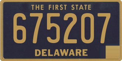 DE license plate 675207