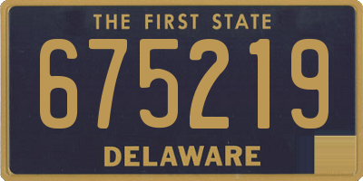 DE license plate 675219