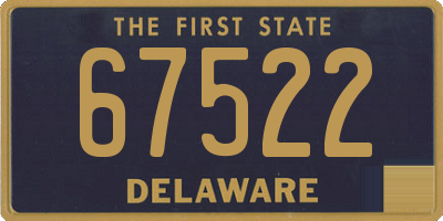 DE license plate 67522