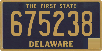 DE license plate 675238