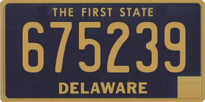DE license plate 675239