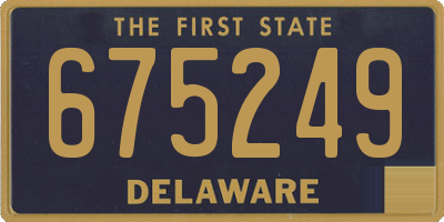 DE license plate 675249