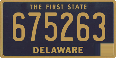 DE license plate 675263