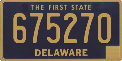 DE license plate 675270
