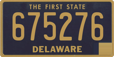DE license plate 675276