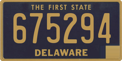 DE license plate 675294