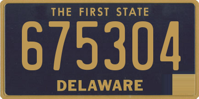 DE license plate 675304