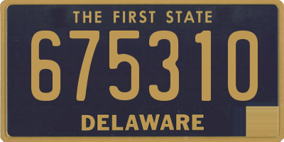 DE license plate 675310