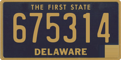 DE license plate 675314