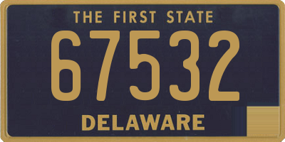 DE license plate 67532