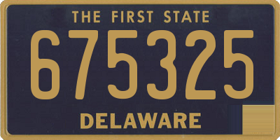 DE license plate 675325