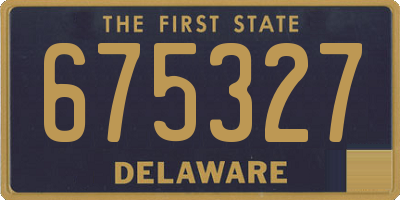 DE license plate 675327