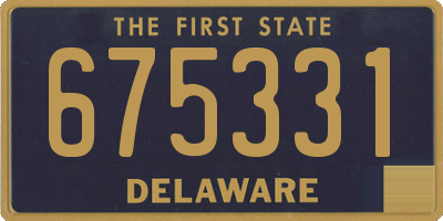 DE license plate 675331