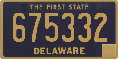 DE license plate 675332
