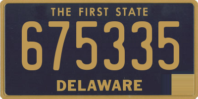 DE license plate 675335