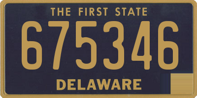 DE license plate 675346
