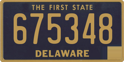 DE license plate 675348