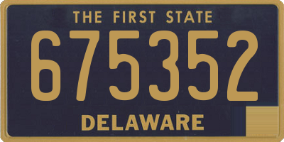 DE license plate 675352