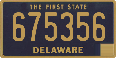 DE license plate 675356
