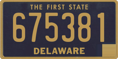 DE license plate 675381