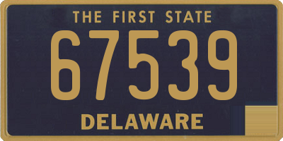 DE license plate 67539