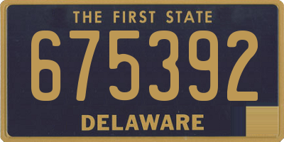 DE license plate 675392