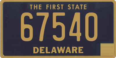 DE license plate 67540