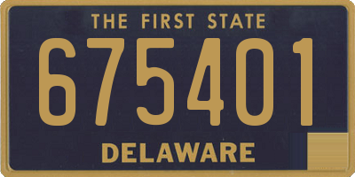 DE license plate 675401