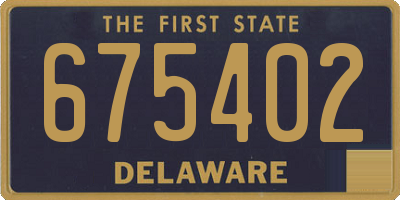 DE license plate 675402