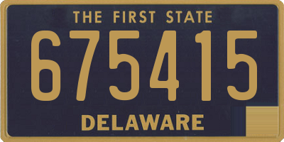 DE license plate 675415