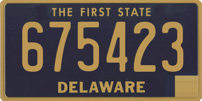DE license plate 675423