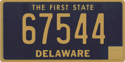 DE license plate 67544