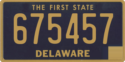 DE license plate 675457