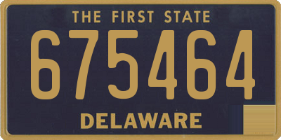DE license plate 675464